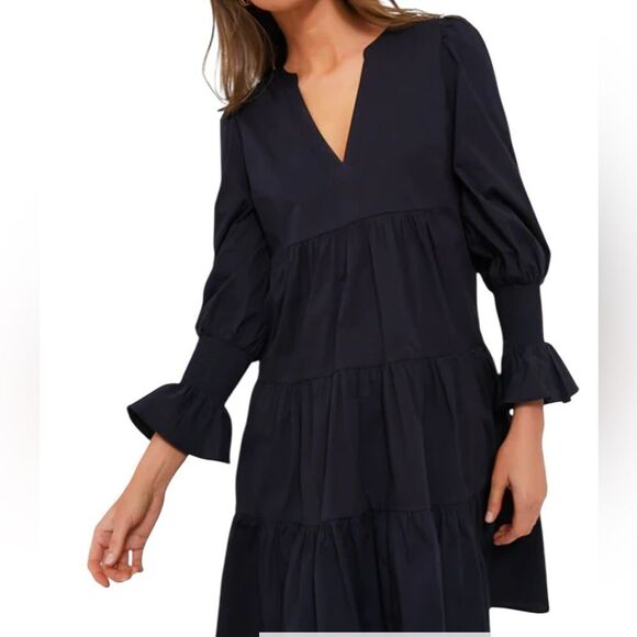 Pomander Place Navy Cotton Kenzo Dress| Size M - Picture 2 of 9